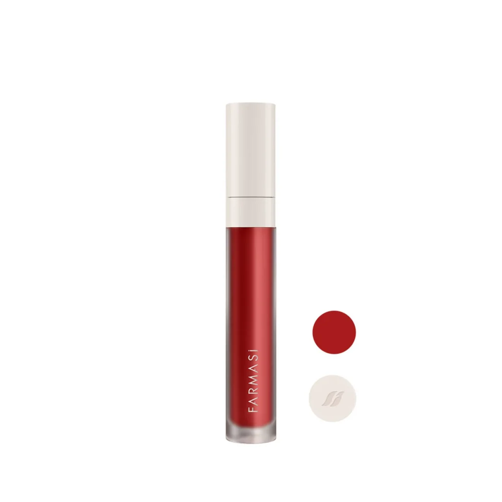 labial mate rojo intenso
